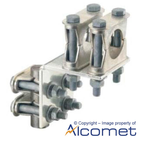 Rigid to Plain Stem Connector Double Clamp