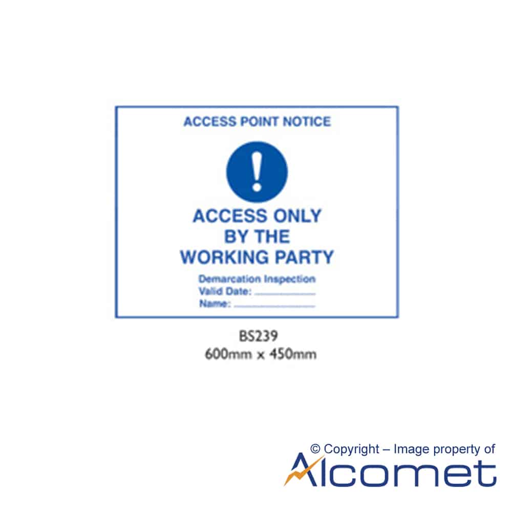 Access Point Notice | National Grid | Substation Signs | Alcomet