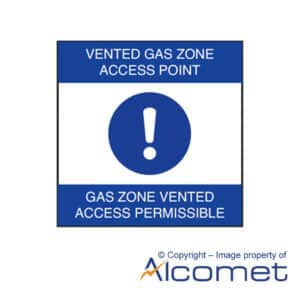 Designated Gas Zone Access Point Notice / Vented Gas Zone Access Point Notice